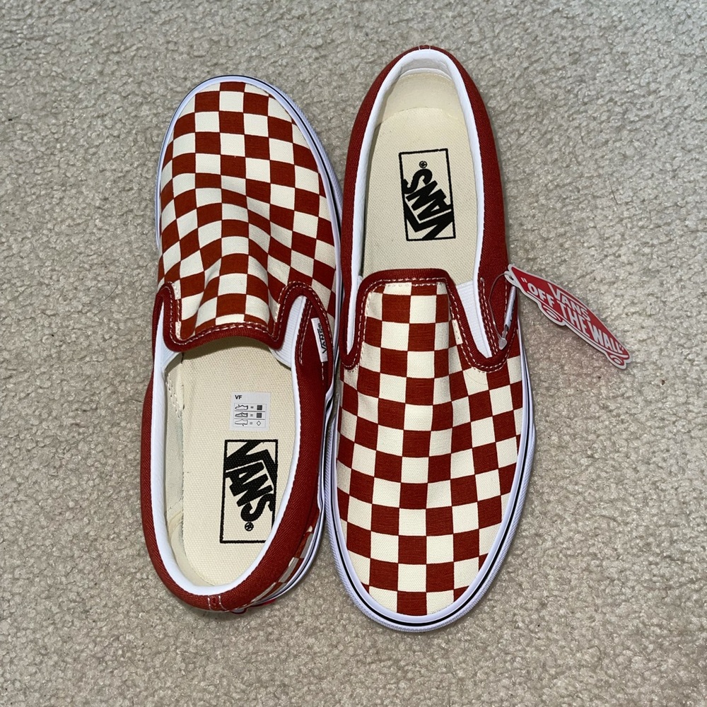 Brand new checkered vans